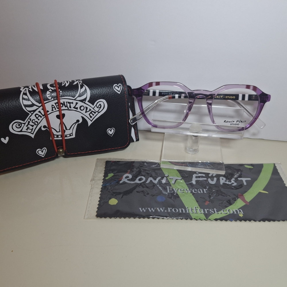 BRAND NEW Ronit Fürst Eyeglasses Multicolor Rounded Square Frames Mode ST214 R39